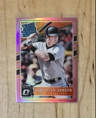 2017 Panini Donruss Optic Rated Rookie Pink Prizm Christian Arroyo #63 San Francisco